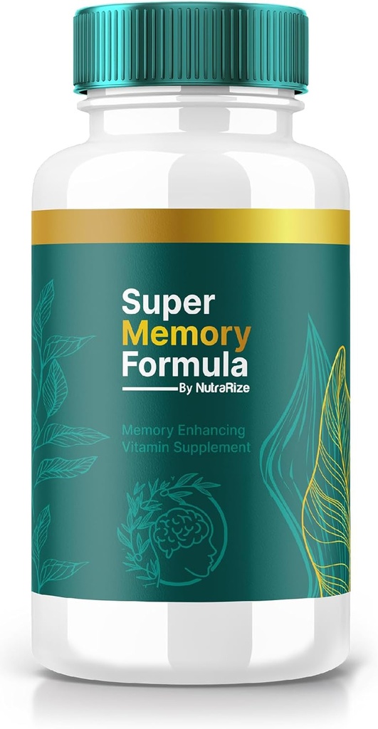 NutraRize Super Memory Formula – Capsules de soutien quotidiennes avec un mélange équilibré pour la focalisation, l'alerte et l'écharpe quotidienne.