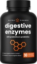 NutraChamps Digestive Enzymes with Probiotics and Prebiotics for Women & Men - 90 Vegan Capsules with Bromelain for Bloating & Optimal Gut Health