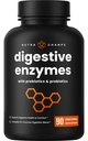 NutraChamps Enzymes digestifs avec probiotiques et prébiotiques pour les femmes et les hommes - 90 Capsules Vegan avec Bromelain pour Bloating & Optimal Gut Health