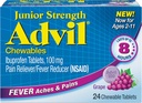 Comprimés d'Ibuprofène à mâcher, 100 mg de raisin, 24 comprimés chacun (paquet de 6)
