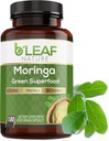 B'LEAF NATURE Capsules de Moringa Bio 1000mg, 180 Compte – Capsules de Moringa avec Poudre d'Olefeira Organique pour le Soutien Immuni, l'Énergie et l'Équilibre – Vegan, Suppléments non OGM pour le Bien-être quotidien