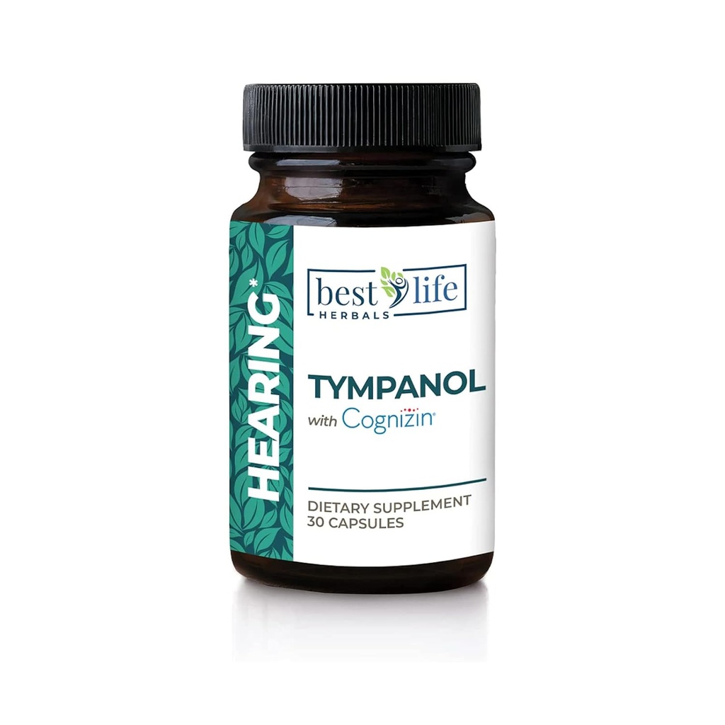Meilleures herbes de vie Tympanol - Supplément auditif avec Cognizin - Soutien fort pour la santé de l'oreille - 1 bouteille - 30 capsules
