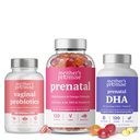 Probiotiques vaginaux de la promesse de la mère + ADH prénatal et bundle de vitamines prénatales