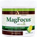 Suzy Cohen MagFocus Magnésium Thréonate poudre supplément diététique 200mg, Nerve en santé, Cognition de soutien, énergie, santé osseuse, Stevia, Lemon Flavor, 60 portions