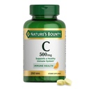 Nature's Bounty Vitamine C 500mg, soutient un système immunitaire sain, supplément de vitamine quotidienne, 250 comprimés végétariens