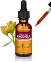 Extrait de racine de Rhodiola biologique certifié Herb Pharm pour l'énergie, l'endurance et l'endurance, glycérite sans alcool, 1 once