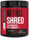 Jacked Factory NITROSURGE Shred Pre Workout Supplément - Energy Booster, Instant Strength Gains, Sharp Focus, Pompes puissantes - Nitric Oxide Booster & PreWorkout Powder - 30Sv, cerise noire