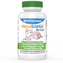 DrFormulas Probiotiques Nexabiotiques pour les chats Poudre de..Traitement Diarrhée pour les animaux domestiques avec Saccharomyces Boulardii Lactobacillus Acidophilus, Meilleur Supplément Probiotiques pour la santé digestive 30 Capsule
