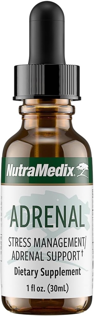 NutraMedix Adrenal Fatigue Supplement - Astragalus, Schisandra, Rhodiola, and Ginseng Extract for Energy Support, Stamina, and Stress - Vegan Adaptogen Blend (1oz / 30ml)