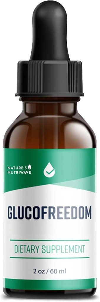Gouttes de supplément GlucoFreedom – Mélange liquide à base végétale avec Astragalus et graines de raisin – Non-OGM, GMP-certifié, fabriqué aux États-Unis – 2oz, 60ml, 1 mois d'approvisionnement