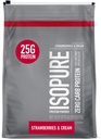 Isopure Zero Carb 100% pur poudre de protéines de lactosérum, sans gluten, avec vitamines, fraises et crème, 25g de protéines par portion, 7,5 Lb, 110 portions (paquetage mai vary)