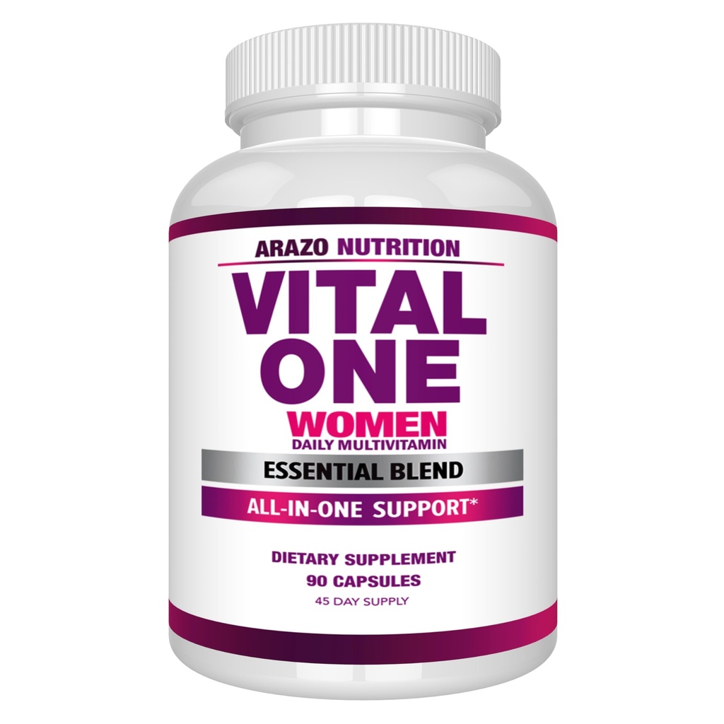Arazo Nutrition Vital One Multivitamine pour les femmes - Supplément alimentaire complet quotidien - 90 Capsules Vegan