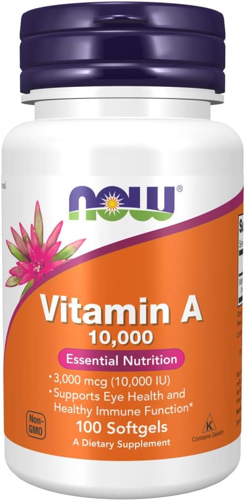 Nourriture, vitamine A, 10 000 UI, 100 softgels