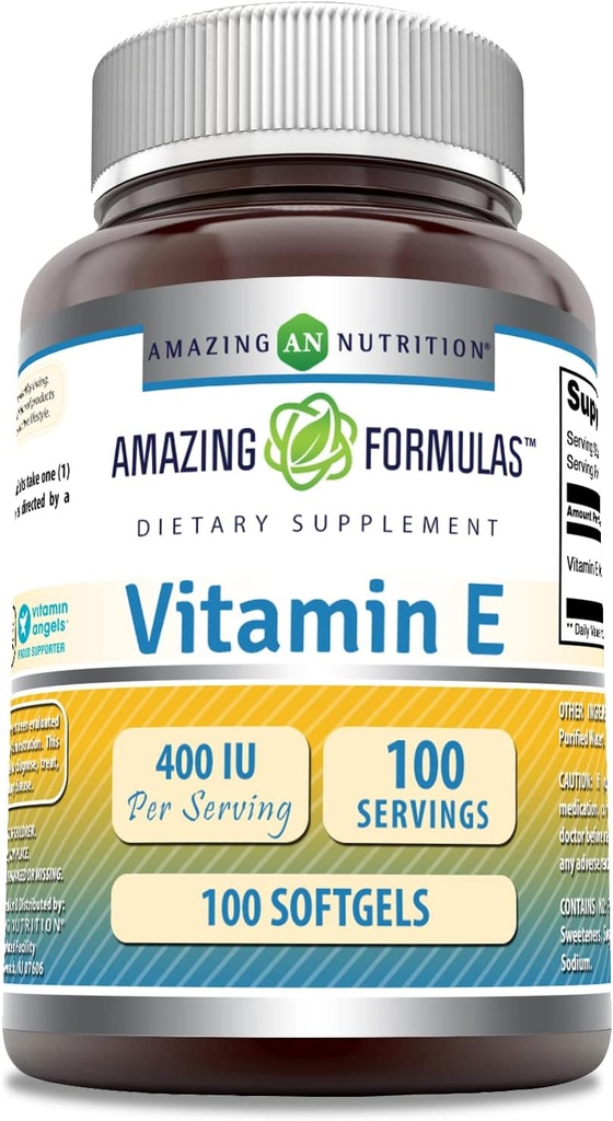 Formules étonnantes Vitamine E 400 UI par supplément de service