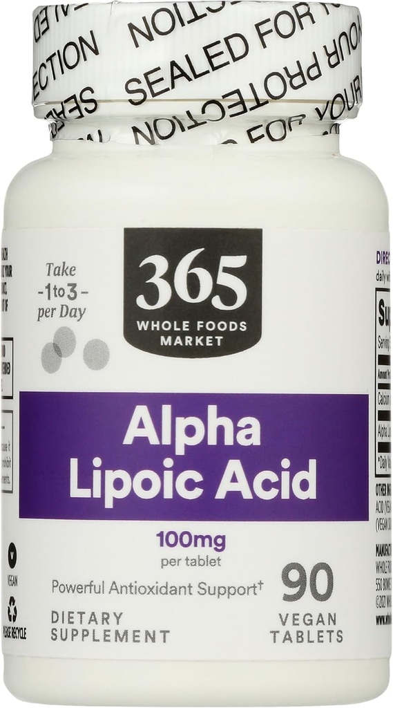 365 by Whole Foods Market, Alpha Lipoic Acid 100mg, 90 Count