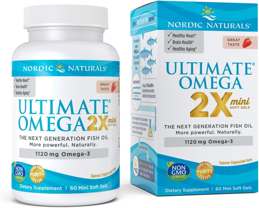 NORDIC NATURALS Ultimate Omega Minis, 60 CT