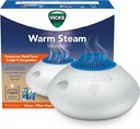 Vicks Vaporisateur à vapeur chaud, chambres petites à moyennes, réservoir de 1,5 Gallon – Humidificateur de brume chaude pour les chambres pour bébés et enfants avec lumière de nuit, fonctionne avec Vicks VapoPads et VapoSteam