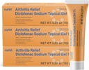 Curist Diclofenac Gel crème d'arthrite 1% (3 Tubes de 150g)- Arrêter la douleur dans les poignets, les pieds, les elbows et les chevilles. Arthrite des mains soulagement de la douleur et arthrite du genou soulagement de la douleur (3 pack, 5,29 oz/pc.)