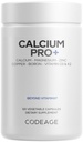 Codeage Supplément de calcium 250mg, vitamine D3, magnésium, zinc, cuivre, bore, vitamine K2-2-mois - Pills de calcium élémentaire et vitamines de calcium élevée, non-OGM - 120 capsules