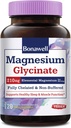 Bonawell Magnésium Glycinate, 210 mg Magnésium élémentaire par portion, entièrement chélaté et non tamponné, soutient la relaxation, Nerve, Muscle & Bone Health, 120 Capsules Vegan