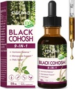 100 % de gouttes à base de plantes naturelles, extrait de coho noir pour équilibre hormonal, soutien à la ménopause et soulagement du SPM. 2oz