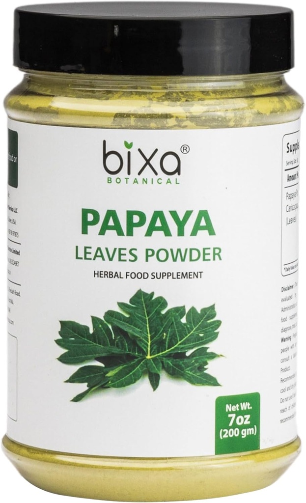 Poudre de feuille de papaye bixa BOtanIQUE (Carica Papaya)