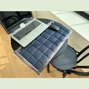 Écrasement de tissu en acier inoxydable, 24x16 pouces (Navy)