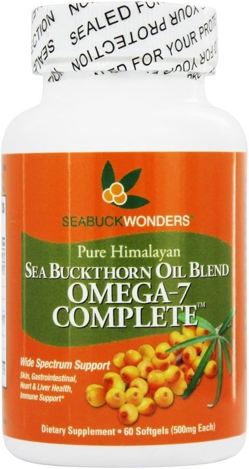 Seabuck Wonders Sea Buckthorn Omega 7 Complète - 500 mg - 60 Softgels