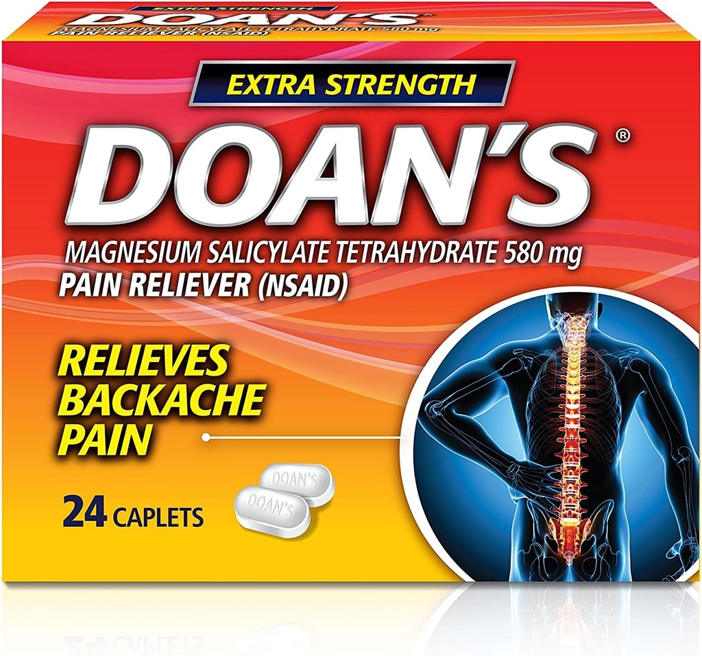 Doans Extra Strength Caplets, 24 Count