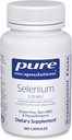 Encapsulations pures Sélénium (Citrate) - pour le soutien du système immunitaire et la santé cellulaire - Supplément antioxydant - soutient le flux sanguin* - sans gluten et végétalien - 180 capsules