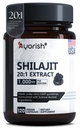 Pure Shilajit Capsules 1000mg 120 Compter avec l'acide fulvic & 85+ Trace Minerals pour l'énergie améliorée et le soutien immunitaire Hommes et femmes mieux que la résine Shilajit