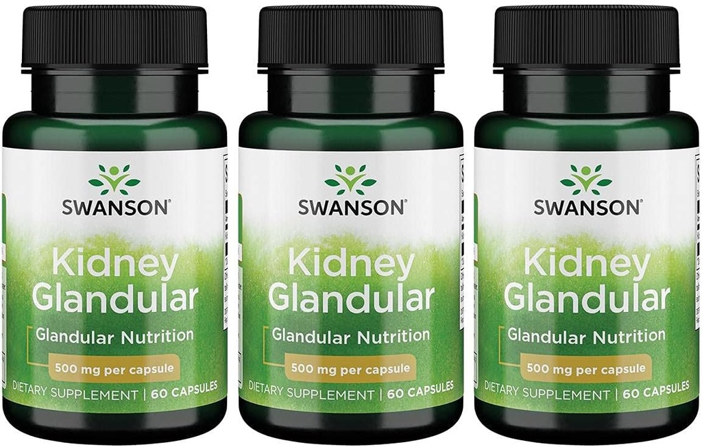 Swanson Rein Glandulaire 500 mg 60 Caps 3 Pack