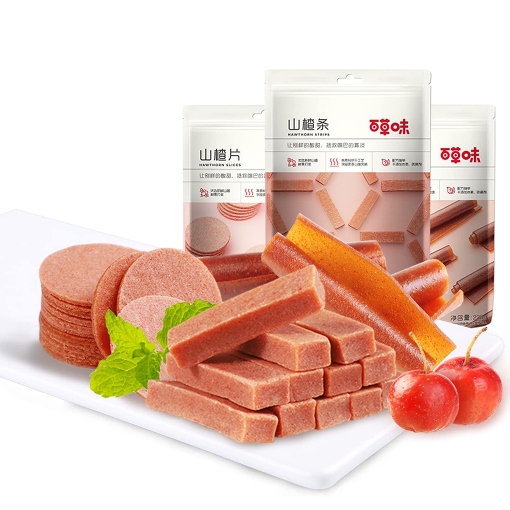 Phuumy Hawthorn Bar Candy chinois Hawthorn Candy chinois Snacks Haw Flakes Bandes de fruits Haw Flakes 1.21lb