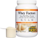 Facteurs de lactosérum par facteurs naturels, concentré de protéines de lactosérum de la fécule d'herbe, aide au développement musculaire et à la santé immunitaire, sans saveur, 12 Oz