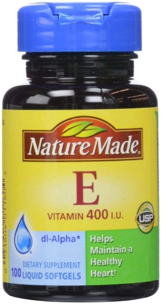 Nature faite dl-Alpha Vitamine E 400 UI Softgels 100 ea (paquet de 4)