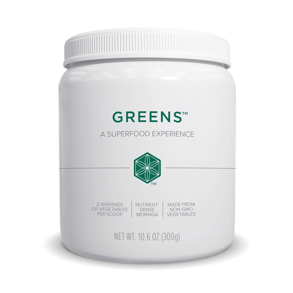 Isagenix Moringa Greens - Poudre de boisson verte avec des antioxydants et des superaliments - Supplément nutritionnel - Fabriqué avec des légumes non OGM, entiers - 10,6 oz (30 portions)