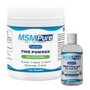 KALA SANTE MSMPure MSM Poudre fine 1 lb et Gel MSM avec Aloe 8oz biologique