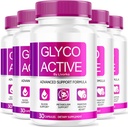 (5 Pack) Glyco Active, Glyco Active Capsules, Glyco Active Advanced Formula, Glyco Active All Natural Formula Pills, Glyco Active Capsulas Reviews, 150 Capsules pendant 5 mois