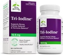 Terry naturellement Tri-Iodine - Soutien à la santé thyroïde - Aide l'équilibre hormonal avec l'iode moléculaire de Kelp - Caractéristiques Iodide de potassium et iode de sodium - Soutien Cerveau et énergie - 12,5mg, 90 Capsules