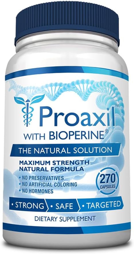 Consumer Health® Proaxil - 270 capsules - Soutien Prostate Health and Performance - Zinc, Saw Palmetto, Bioperine® et Beta Sitostérol - Tous naturels, végétaliens, fabriqués aux États-Unis - 3 mois d'approvisionnement
