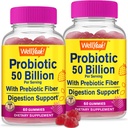 Eh bien oui (2 Pack 50 milliards de probiotiques + Prébiotiques pour les hommes et les femmes Gommies - Soutien digestif, Gut Health, Immune Support Gummy - Probiotiques pour la santé digestive avec 12 souches - 60 Gommies