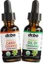 Candi Cleanse & Oregano Oil Drops - Organic Oil of Oregano Drops Liquid & Black Walnut Wormwood - Extra Strength Overgrowth Balance Complex, Natural Oral Gut Cleanser Detox Health Supplements 1 oz