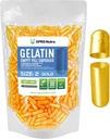 XPRS Nutra Taille 2 Capsules vides - 500 Compte Capsules de gélatine vides - Pills Bricolage Capsule Remplissage - Pure Pilule Gel Caps pour Do-It-Youlf Suppléments (Or)