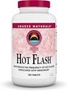 Source Naturals Flash chaud - aide à réduire la fréquence des flashs chauds associés à la ménopause, soja non OGM - 180 comprimés - 60 jours d'approvisionnement