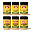 Assaisonnement d'ail rôti de levure de Bragg alimentaire - (6 pack) 3 oz - Substitut de fromage de parmesan sans lait - Parfait pour les salades, les pâtes, le pop-corn et plus