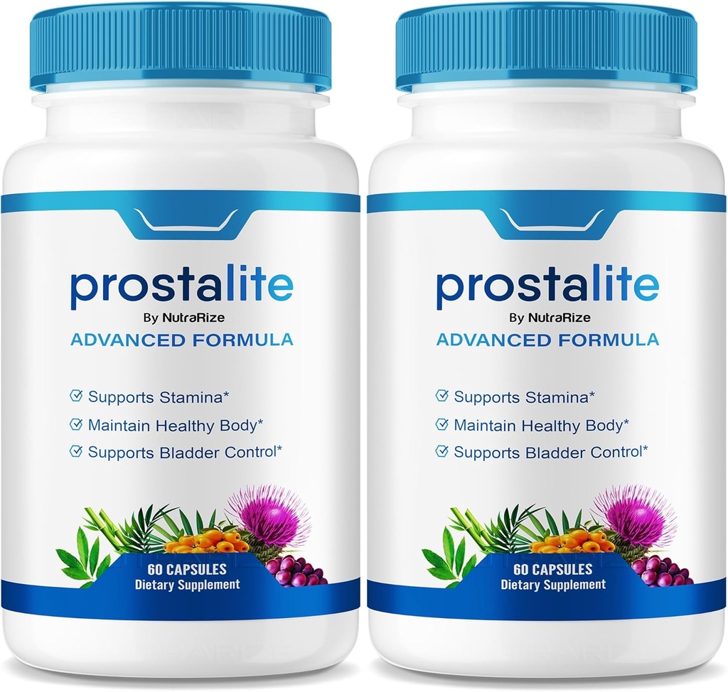 (2 Pack) Capsules de la Prostalite, Supplément Prostalite Prostate, Supplément Prostalite tout naturel pour plus de contrôle, Pilules de la Prostalite Maximum Strength, Avis Prosta lite (120 Capsules)