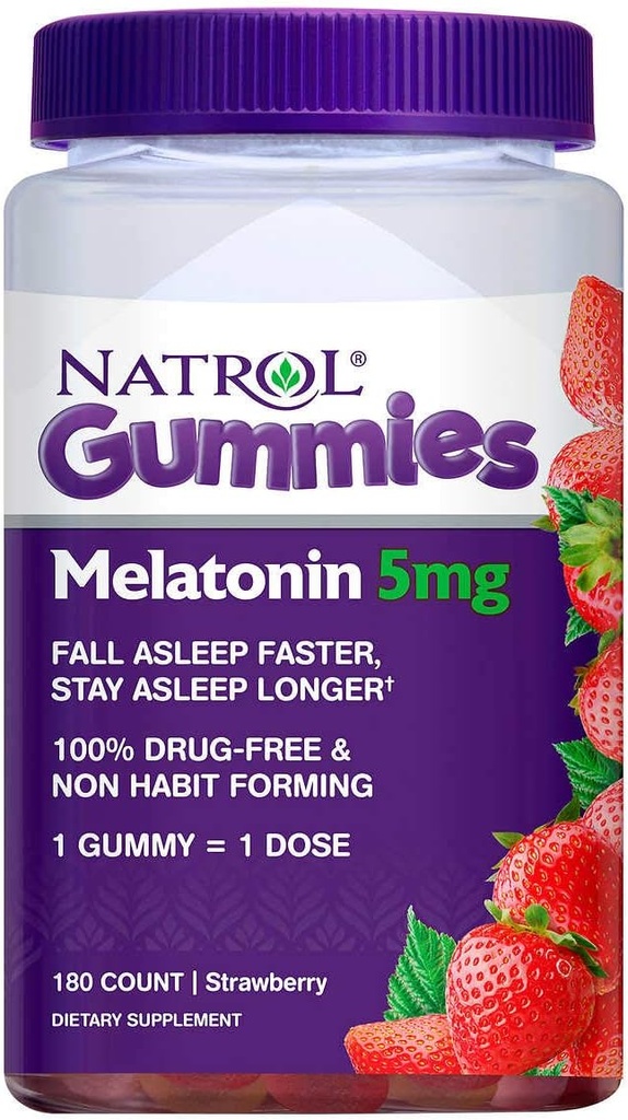 Natrol Mélatonine 5 mg 180 Gummies