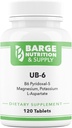 Barge Nutrition & Approvisionnement UB-6 pour la neuropathie, la réponse au stress et la production d'énergie (120 comprimés)