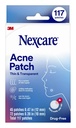 Nexcare mince et transparent lot d'acné, revêtement de peau Absorbe Pus et l'huile de pores obstrués, fait avec hydrocolloïde, tab permet d'enlever facilement du liner - 117 patchs à boutons