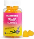 PMS Gummies for Women Hormone Balance,60 Compte PMS Supplément de soutien Gummies for Relief Menstrual Cramp & Bloating, Vegan PMS Relief Gummies with Chasteberry,Vitamine B6